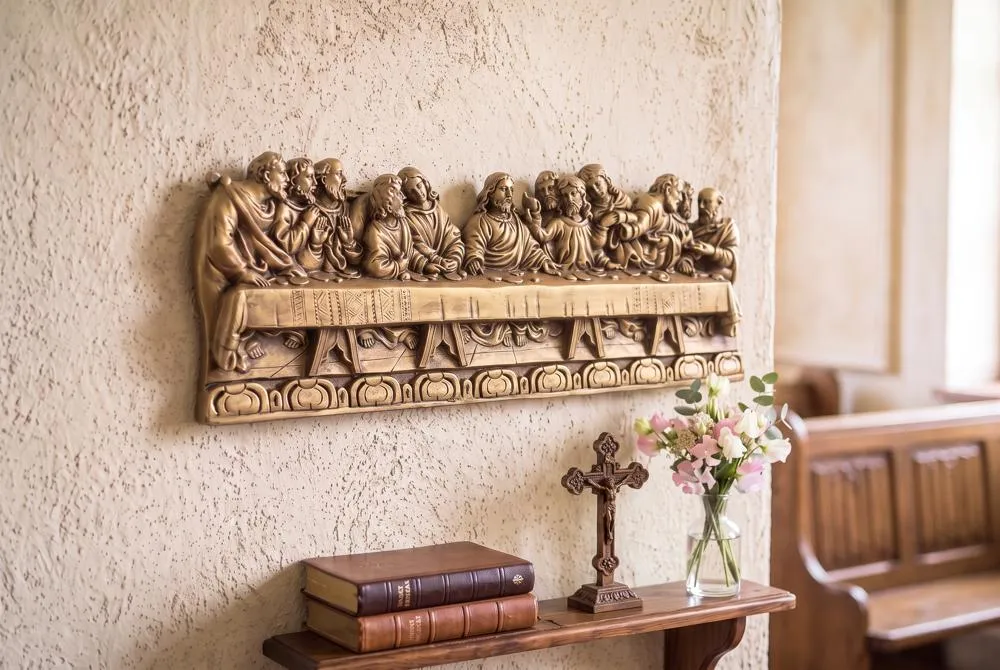 The Last Supper Detailed Version, Leonardo Da Vinci Wall Sculpture
