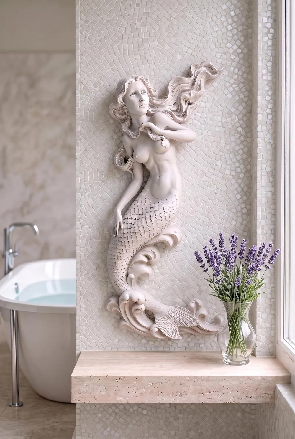 The Mermaid of Langelinie Cove Wall Sculpture