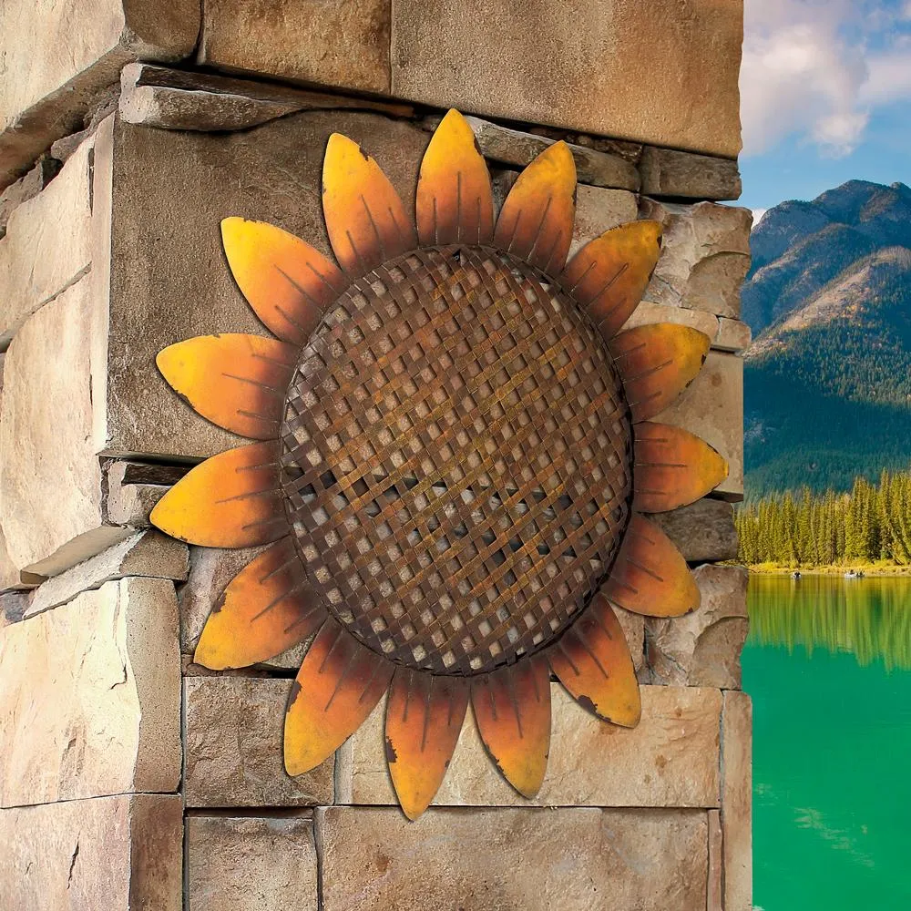 Van Grow Supersized Sunflower Wall Sculpture