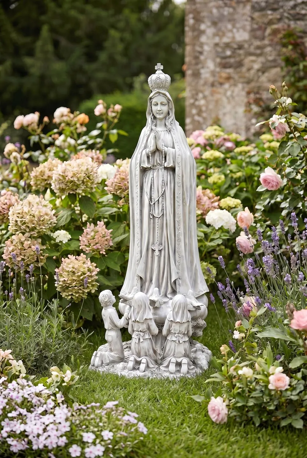 Our Lady of Fatima Religious Statue: Large