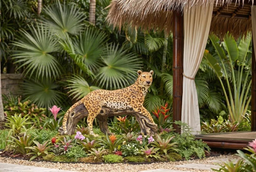 Leopard's Kingdom Garden Statue