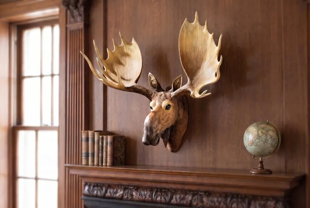 Alaskan Moose Trophy Wall Sculpture
