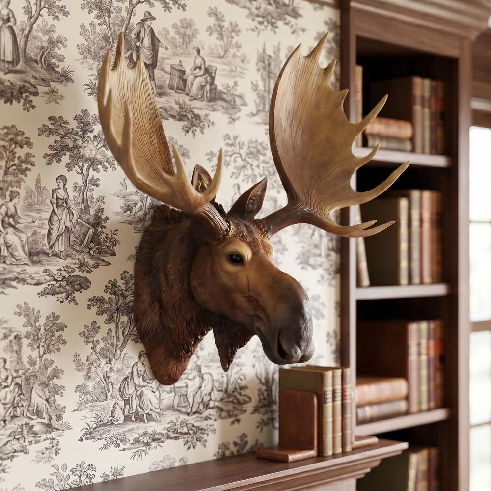 Alaskan Moose Trophy Wall Sculpture