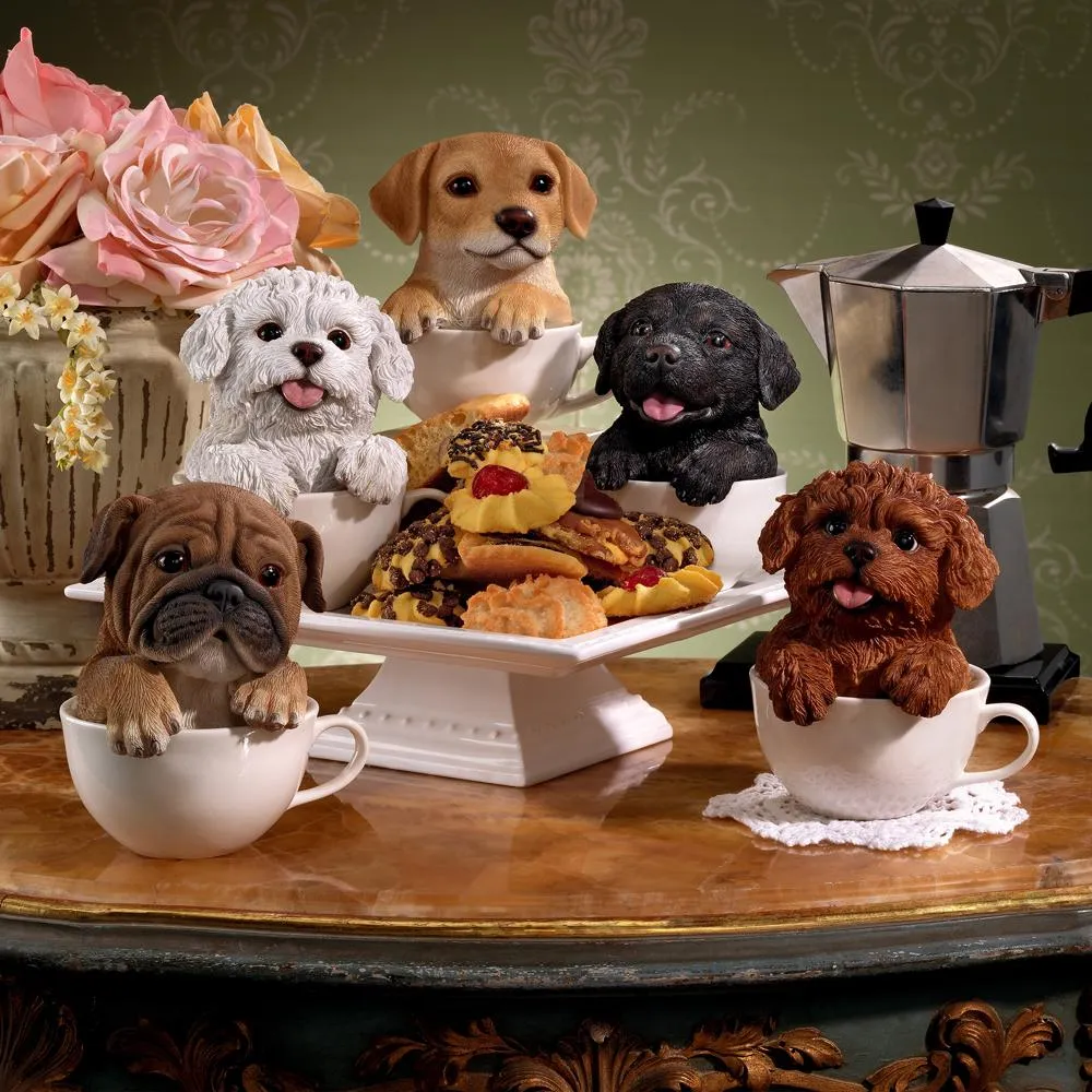 Puppuccino Puppy Collectible Dog Statue: Pug