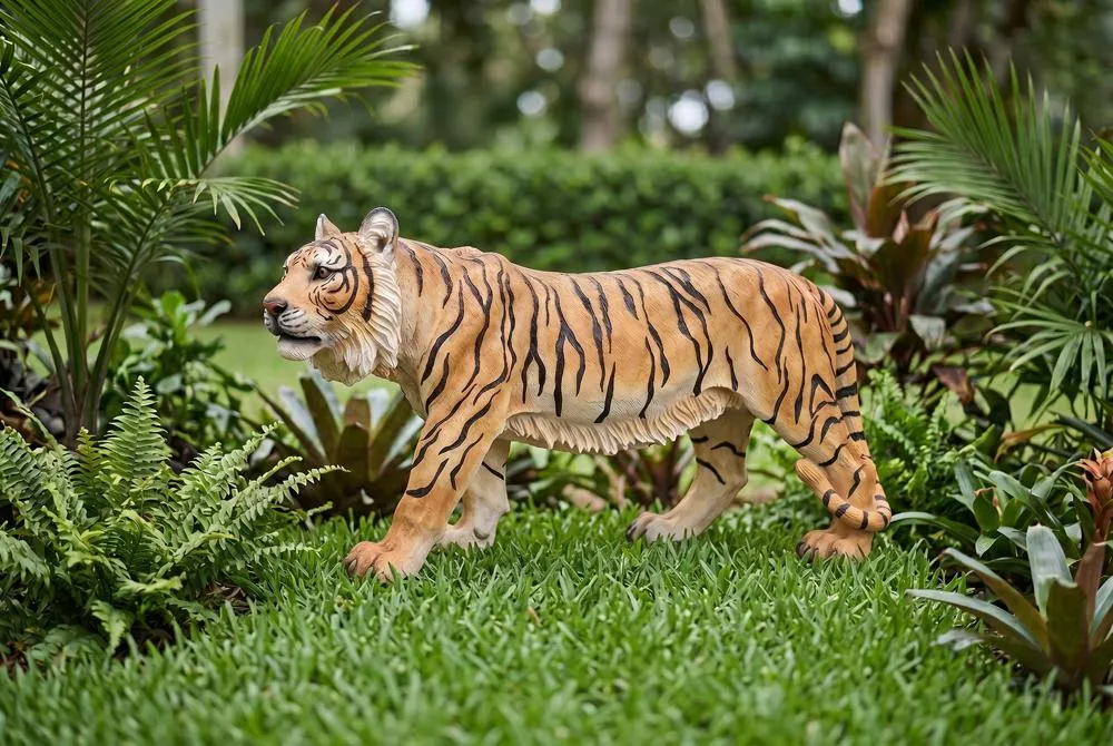 Power and Grace Sumatran Tiger Statue