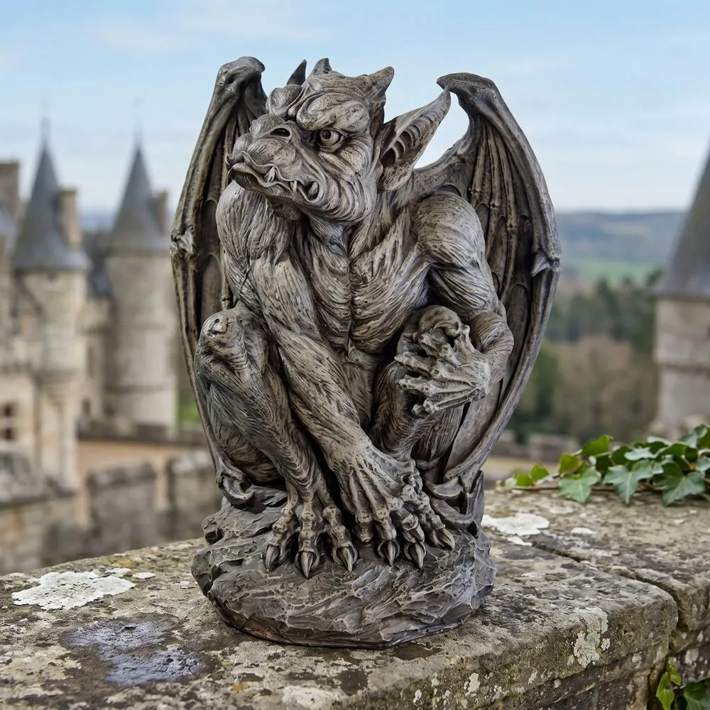 Silas the Gothic Gargoyle Sentry Statue: Large