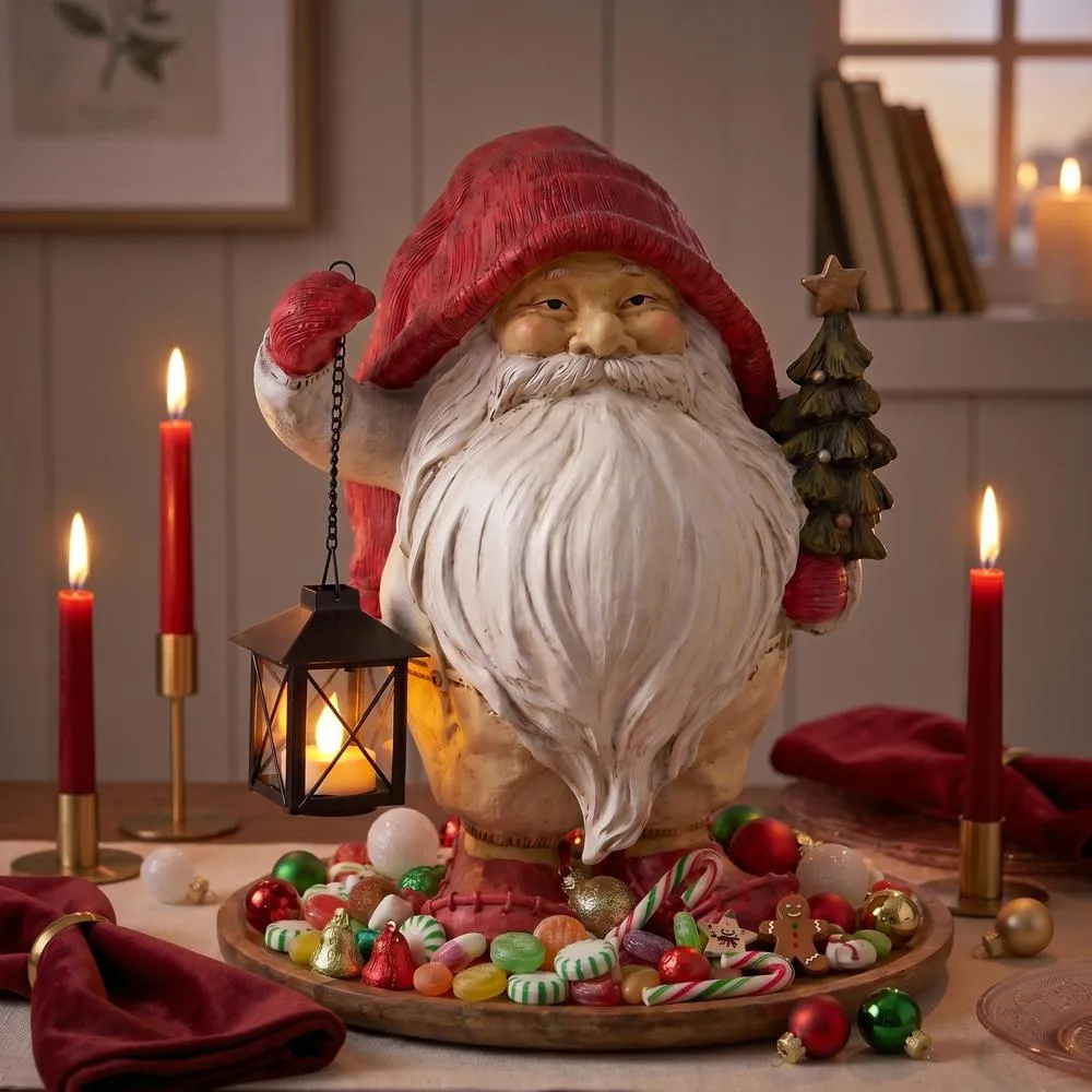 Lighting Santa's Path Whitey the Holiday Gnome Statue