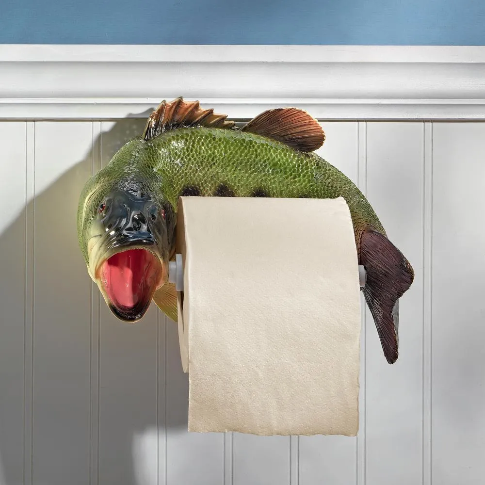 Reeling Trout Bathroom Toilet Paper Holder