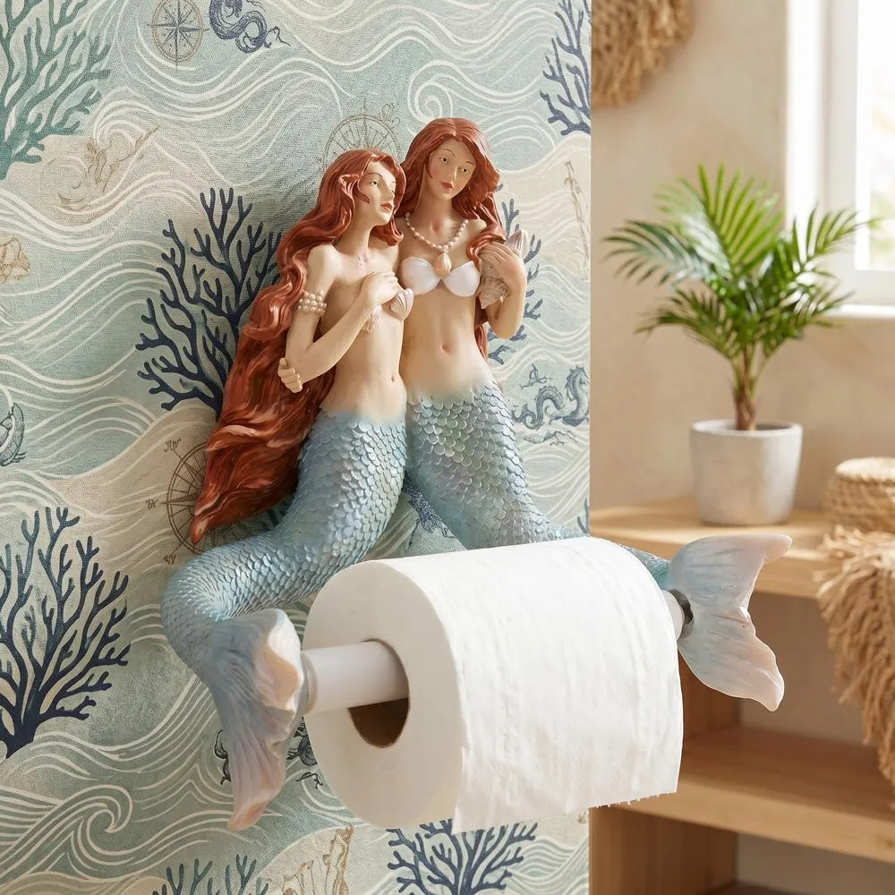 The Mermaids of Flushing Cove Bathroom Toilet Paper Holder