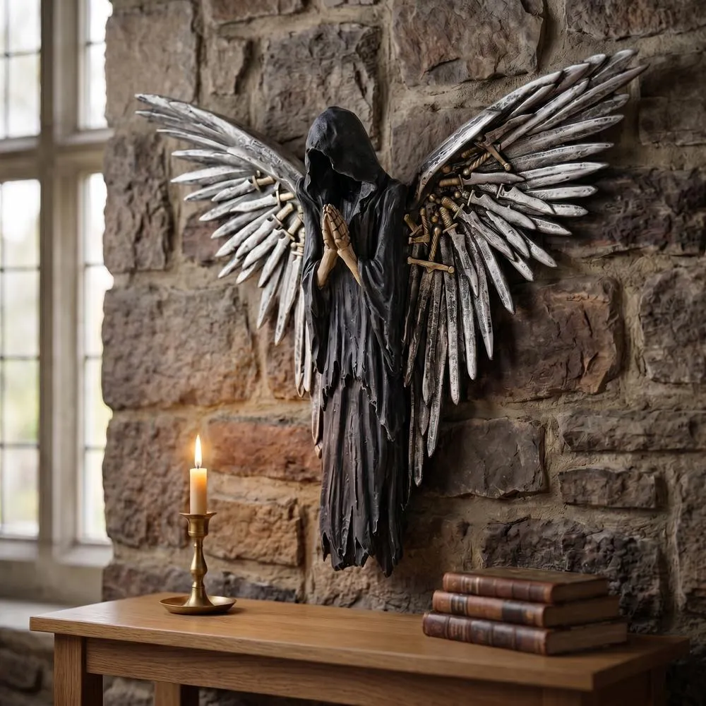 Soul of the Warrior Grim Reaper Wall Sculpture
