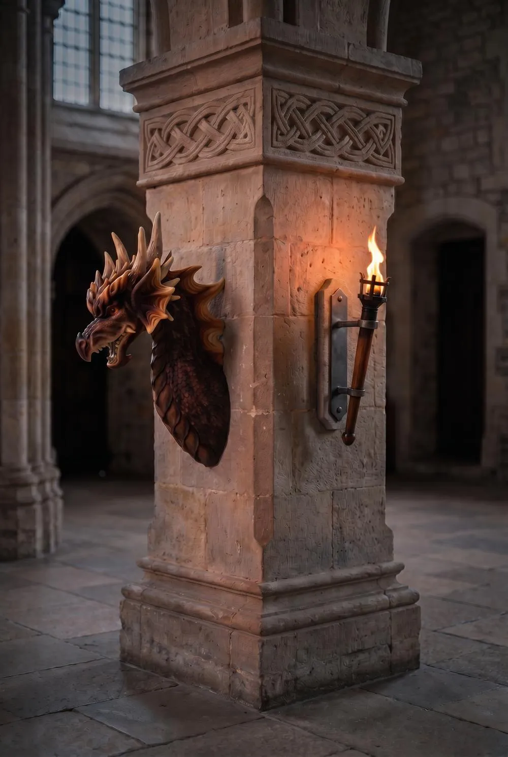 Ruthless Knavesmire Dragon Trophy Gothic Wall Sculpture