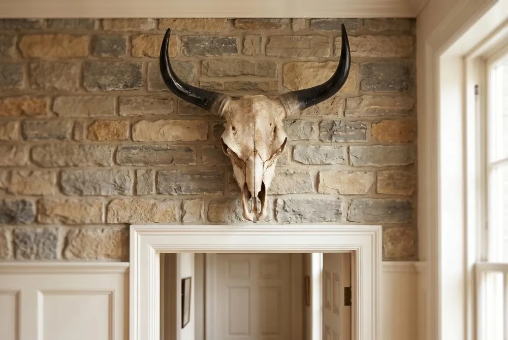 Long Horn Steer Trophy Wall Sculpture