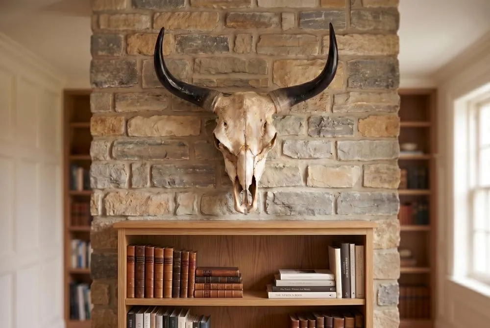 Long Horn Steer Trophy Wall Sculpture