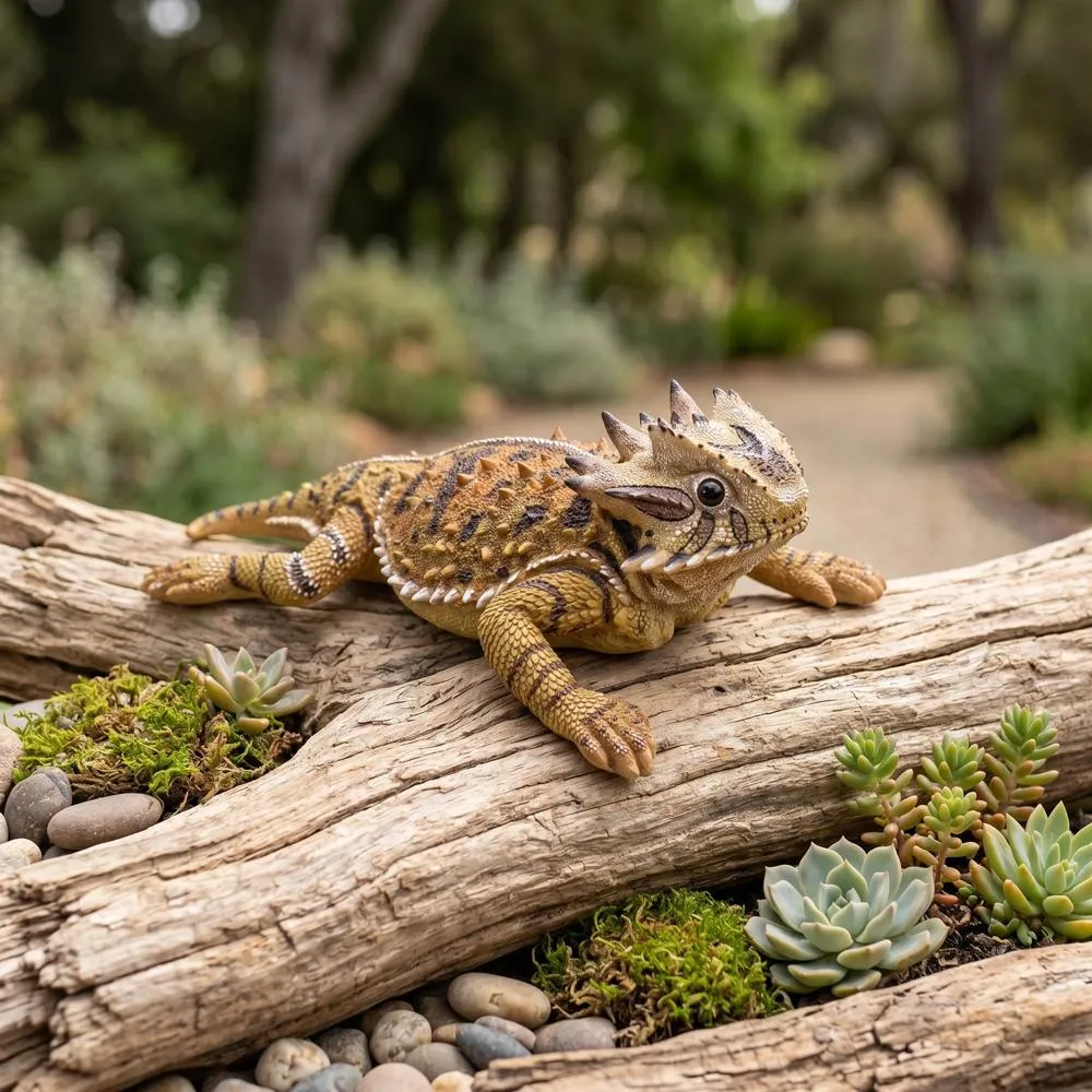 Horny Toad Lizard Statue
