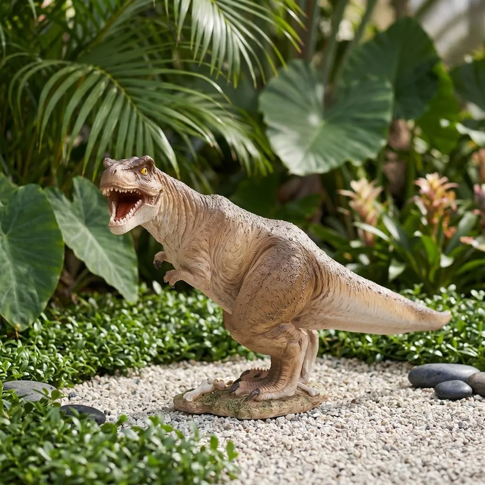 Scaled Jurassic T-Rex Raptor Dinosaur Statue