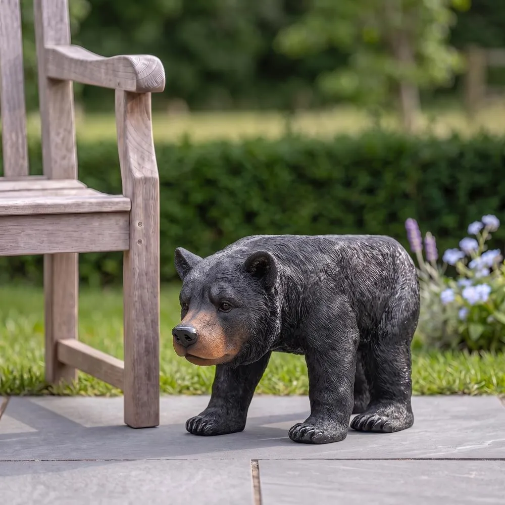 Black Bear Sculptural Stool Table