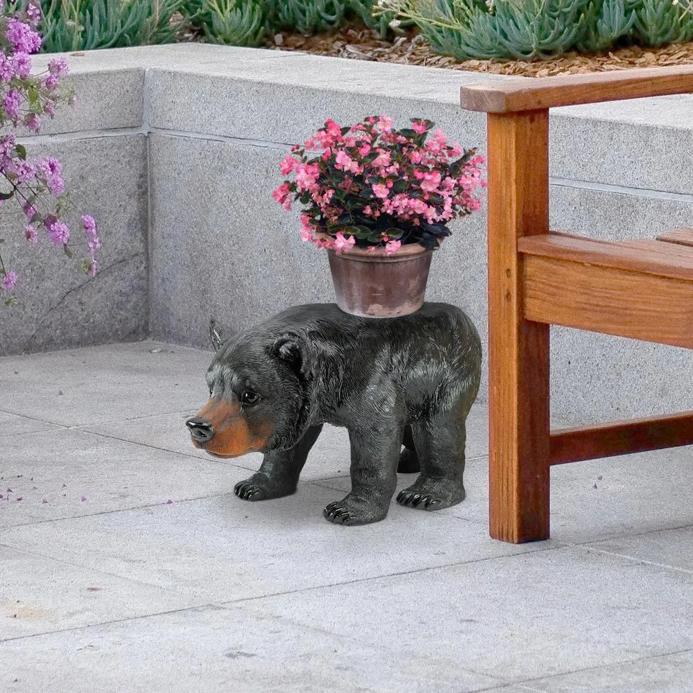 Black Bear Sculptural Stool Table
