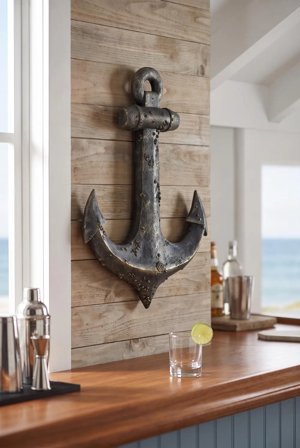 Ahoy There Maritime Anchor Wall Sculpture: Each