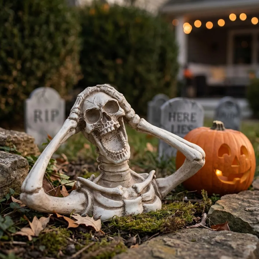Shriek the Screaming Skeleton Statue: Large