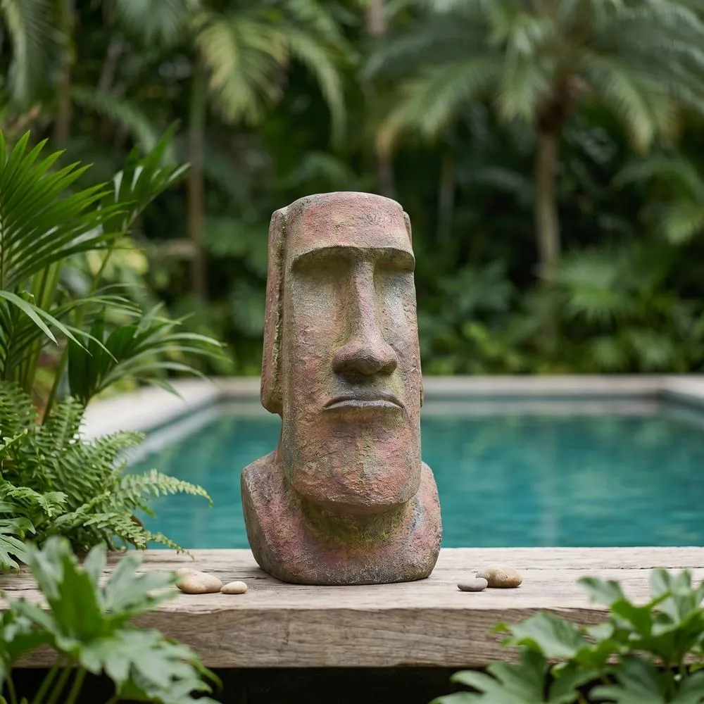 Easter Island Ahu Akivi Moai Monolith Statue: Medium