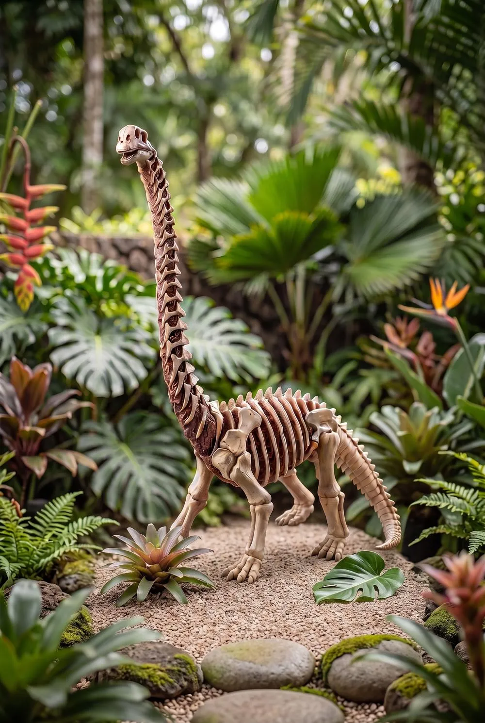 Bad to the Bone, Jurassic Brachiosaurus Dinosaur Statue