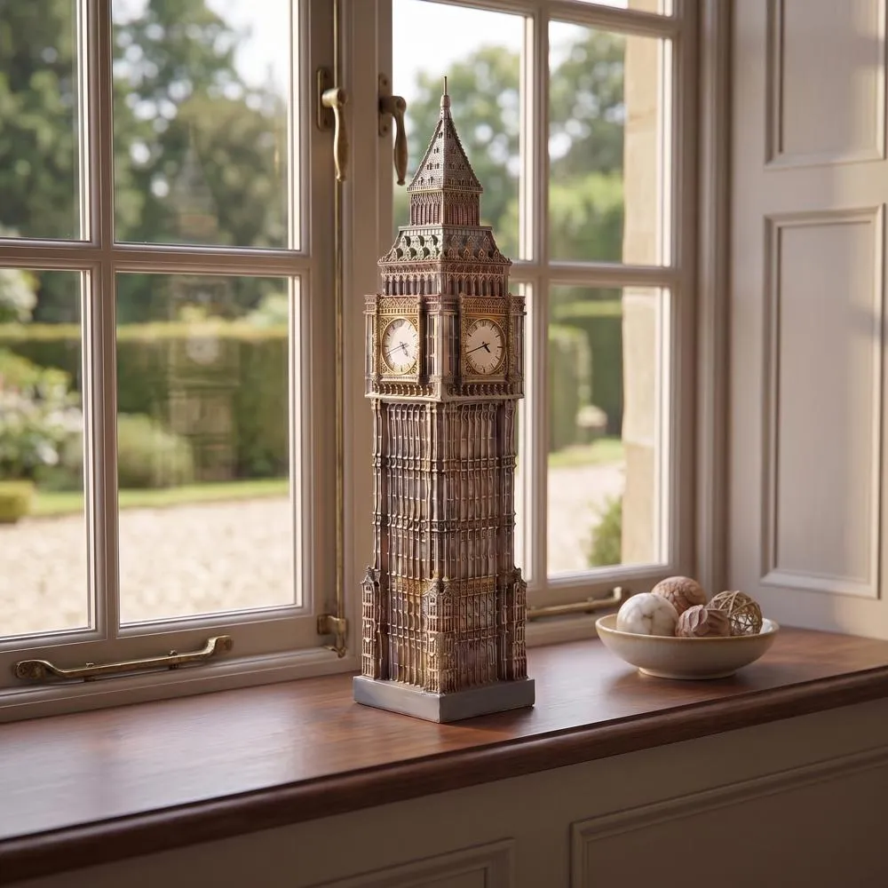 London's Big Ben English Landmark Clock Tower Statue