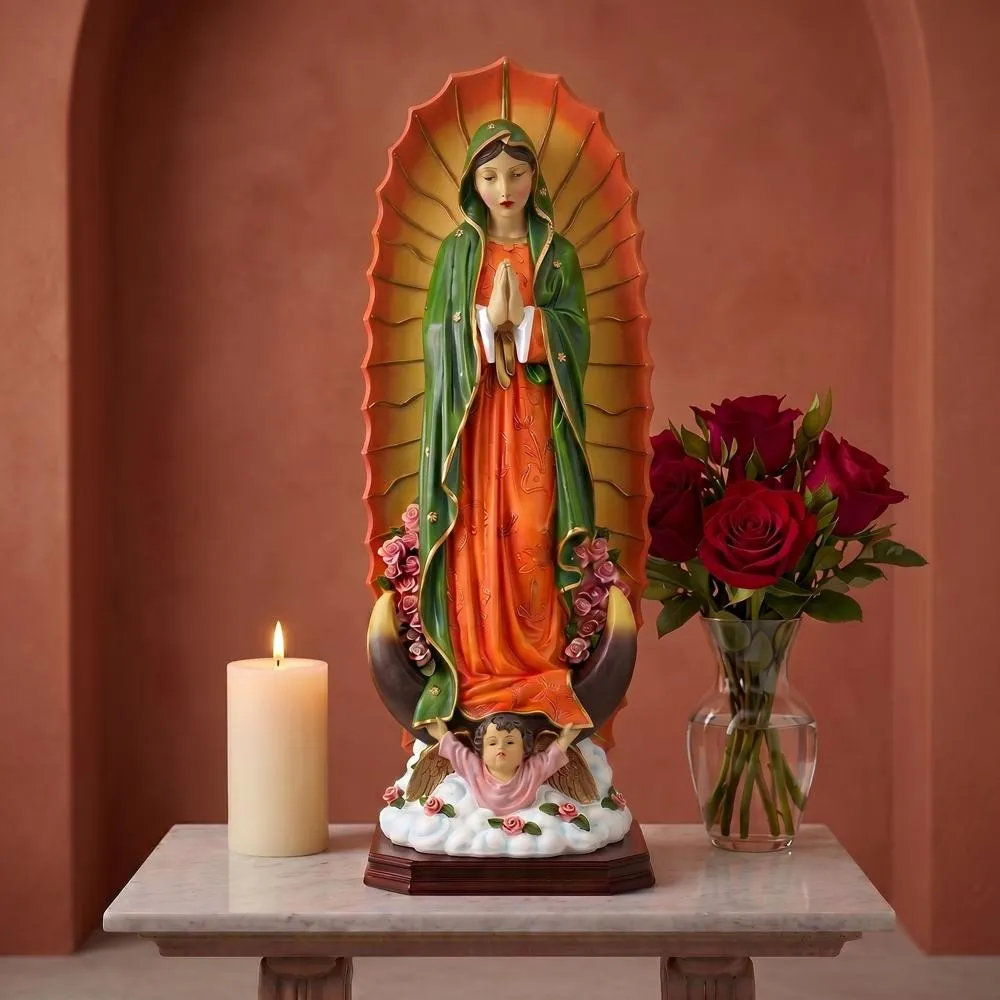 The Virgin of Guadalupe Religious Statue: Large