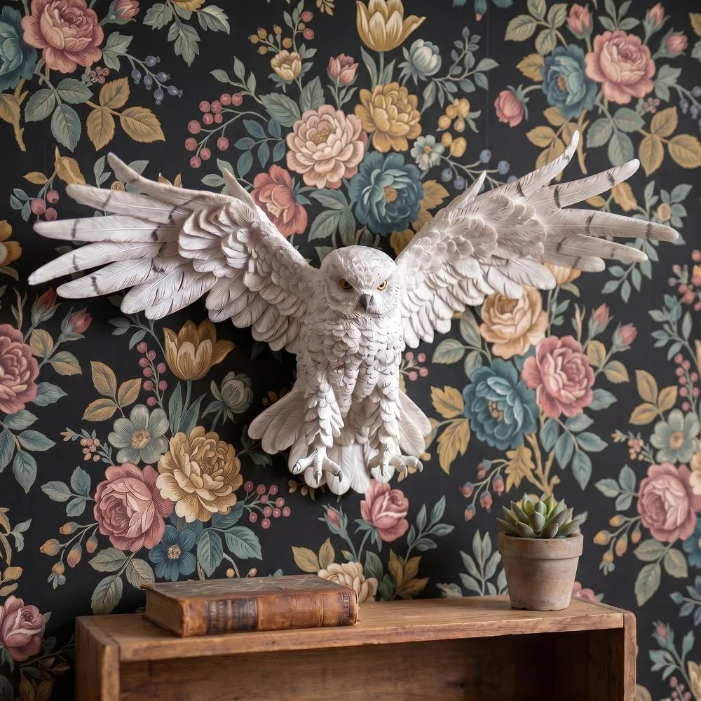 Mystical Spirit Owl Wall Sculpture: Medium