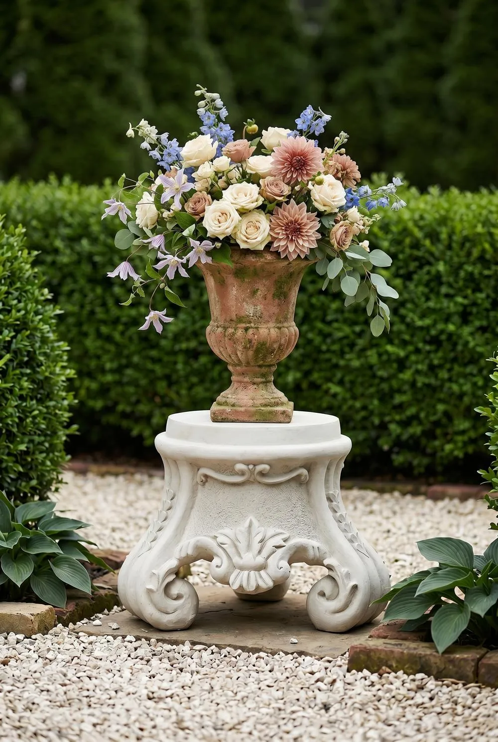 Rococo Sculptural Plinth Display Pedestal