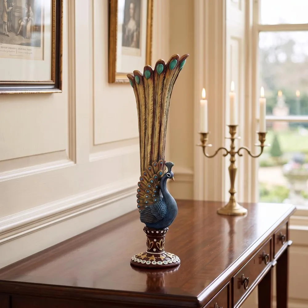 Peacock Flower Bud Vase: Each