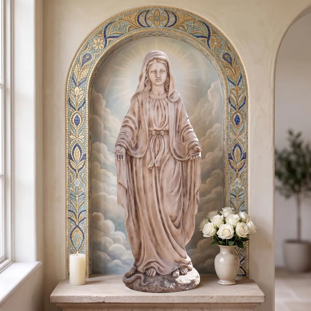 Madonna, Blessed Mother Large-Scale Garden Statue
