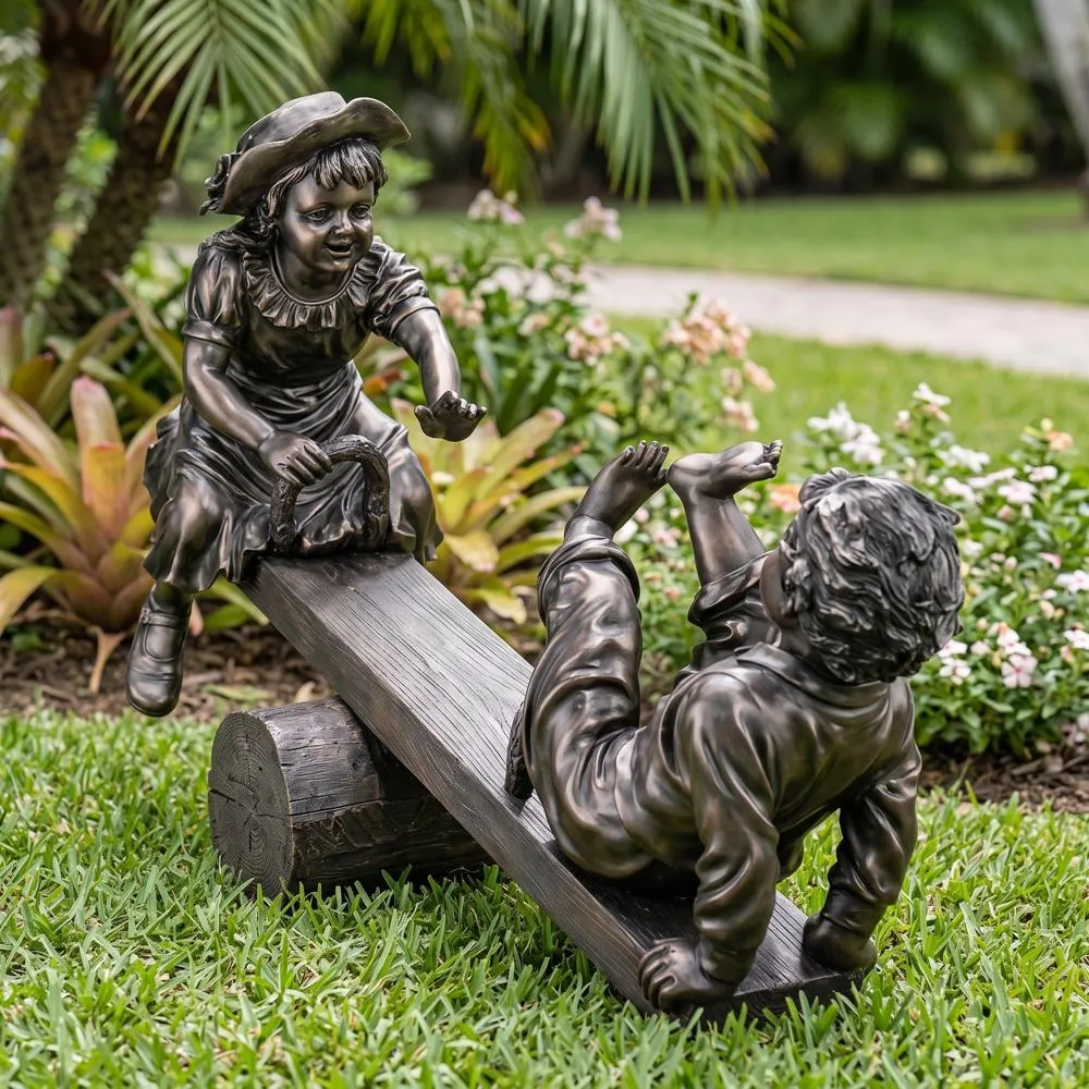 Lighter Than Air Children Garden Statue