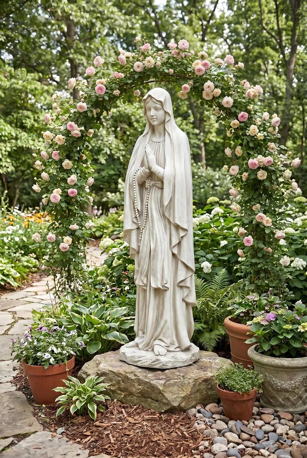 Blessed Virgin Mary Life-Size Statue