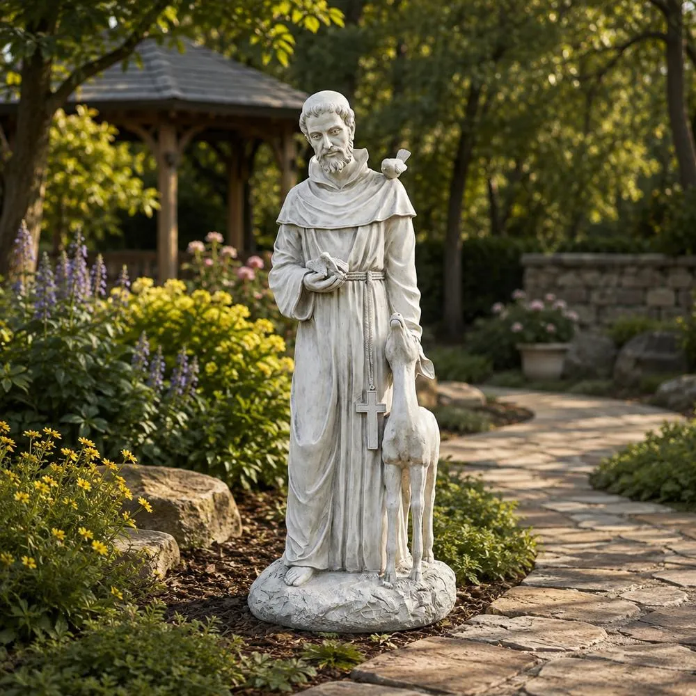 Saint Francis of Assisi, Patron Saint of Animals Garden Statue
