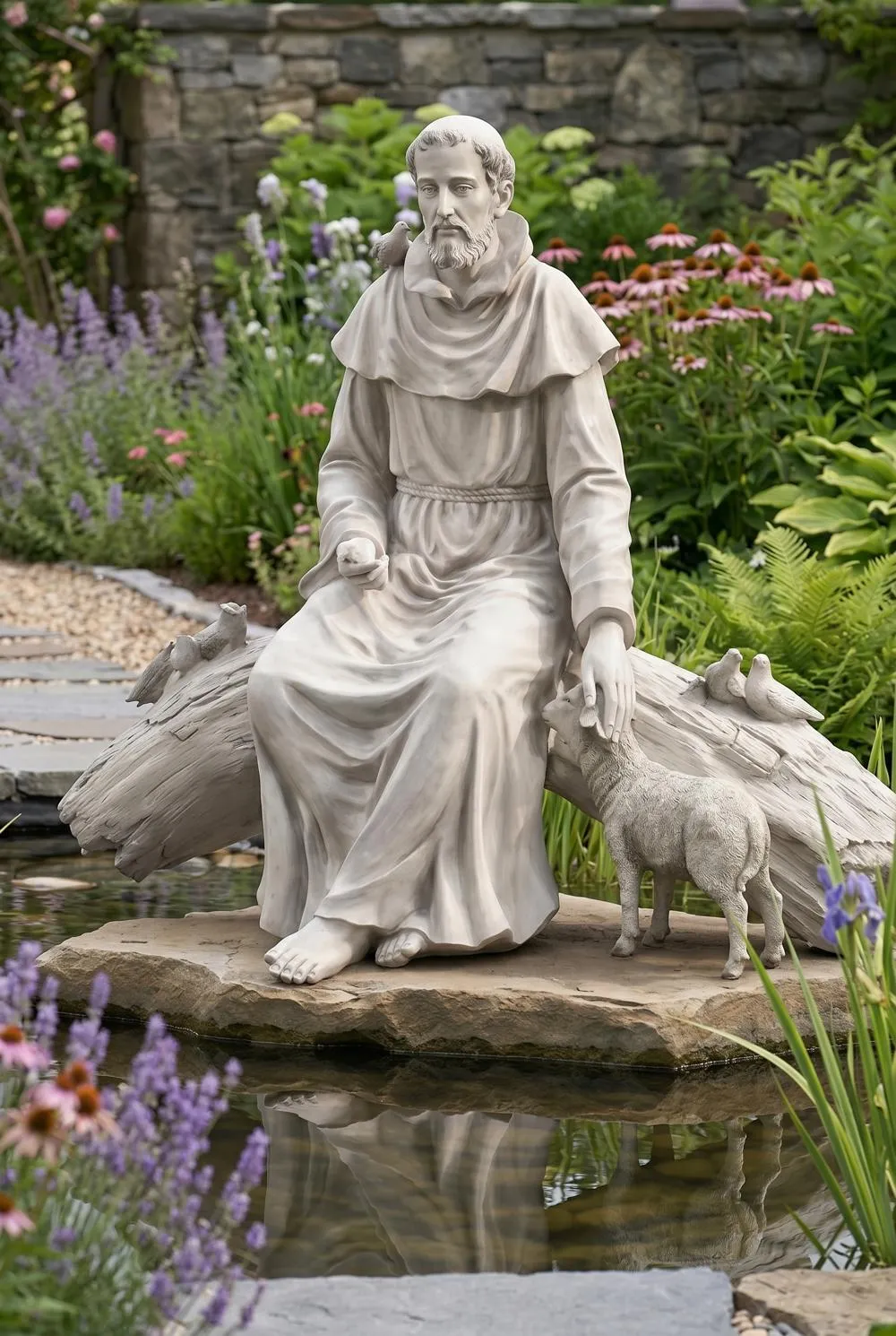 In Nature's Sanctuary, Saint Francis Garden Statue