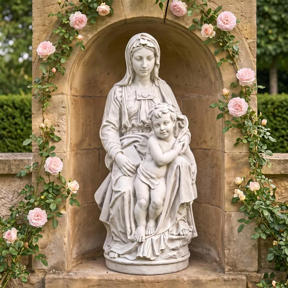 Madonna of Bruges Garden Statue
