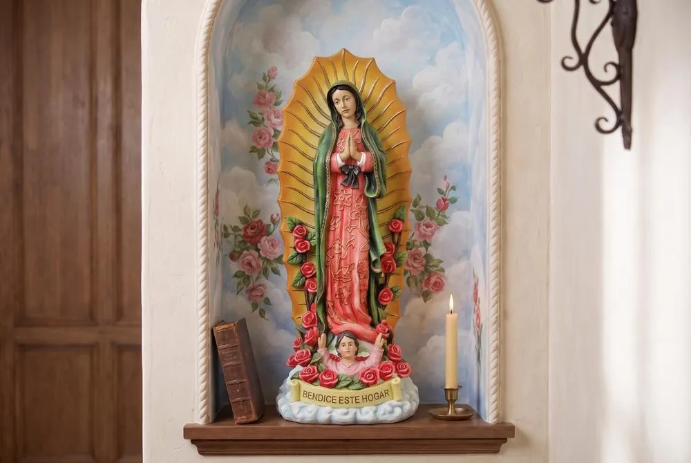 The Virgin of Guadalupe Religious Statue: Grande
