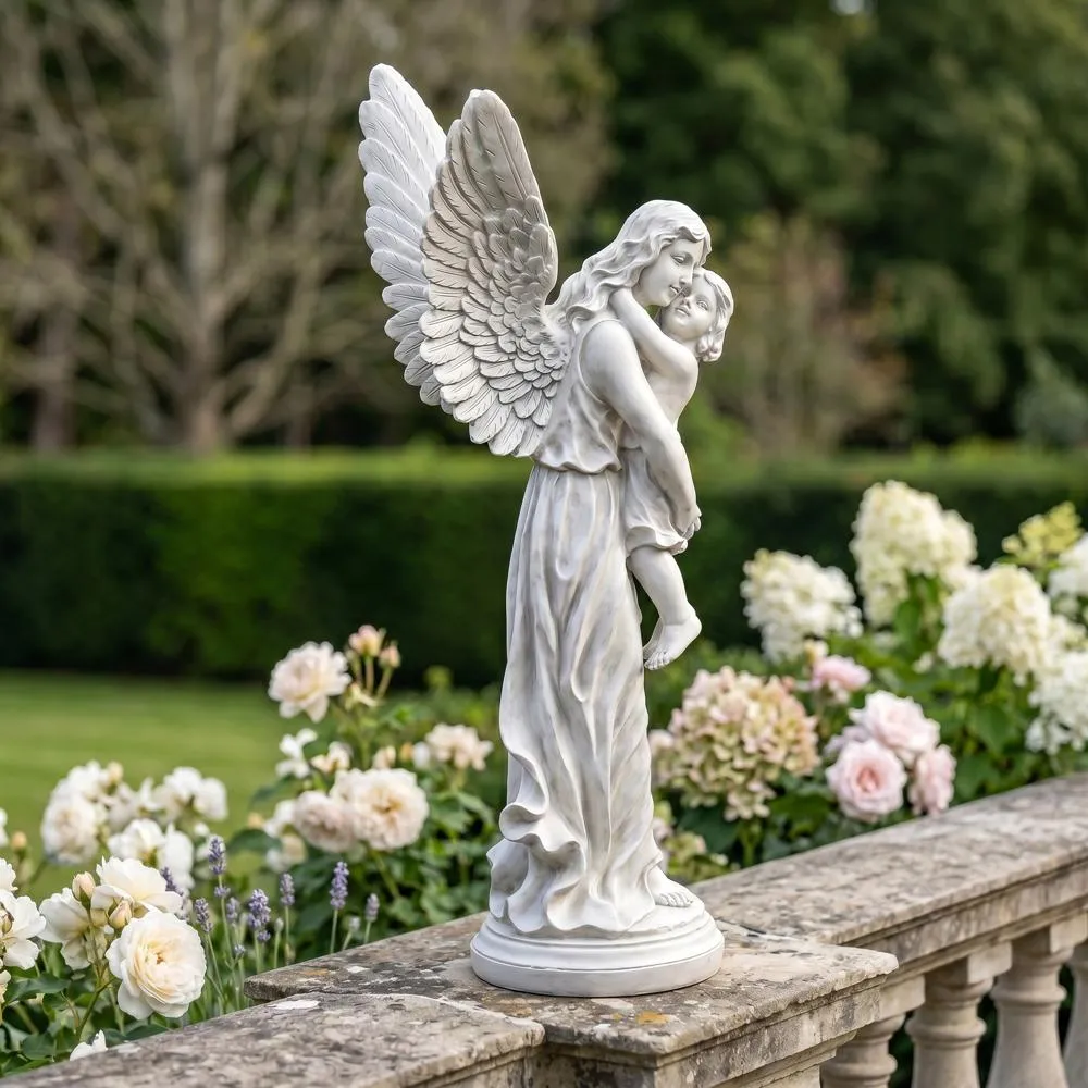 Heaven's Guardian Angel Garden Statue