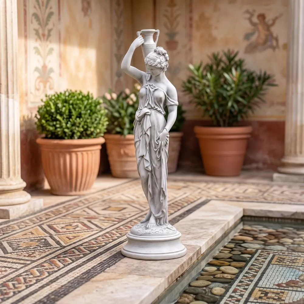 Dione, the Divine Water Goddess Garden Statue: Medium