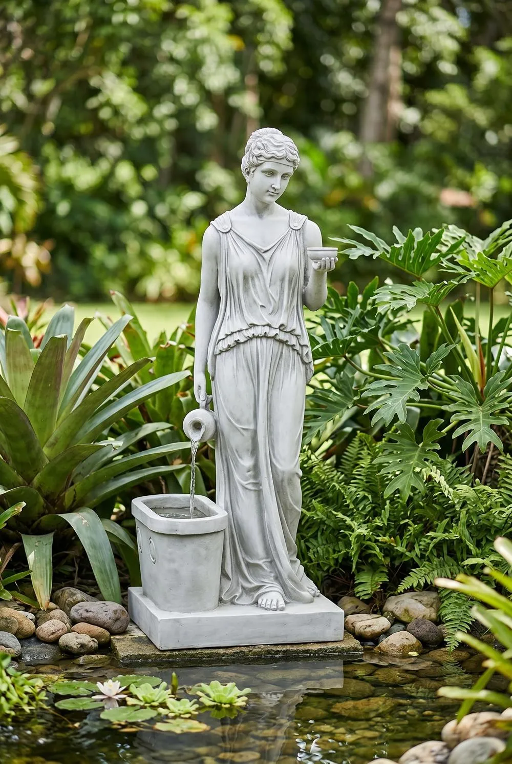 Hebe Goddess of Youth Garden Fountain
