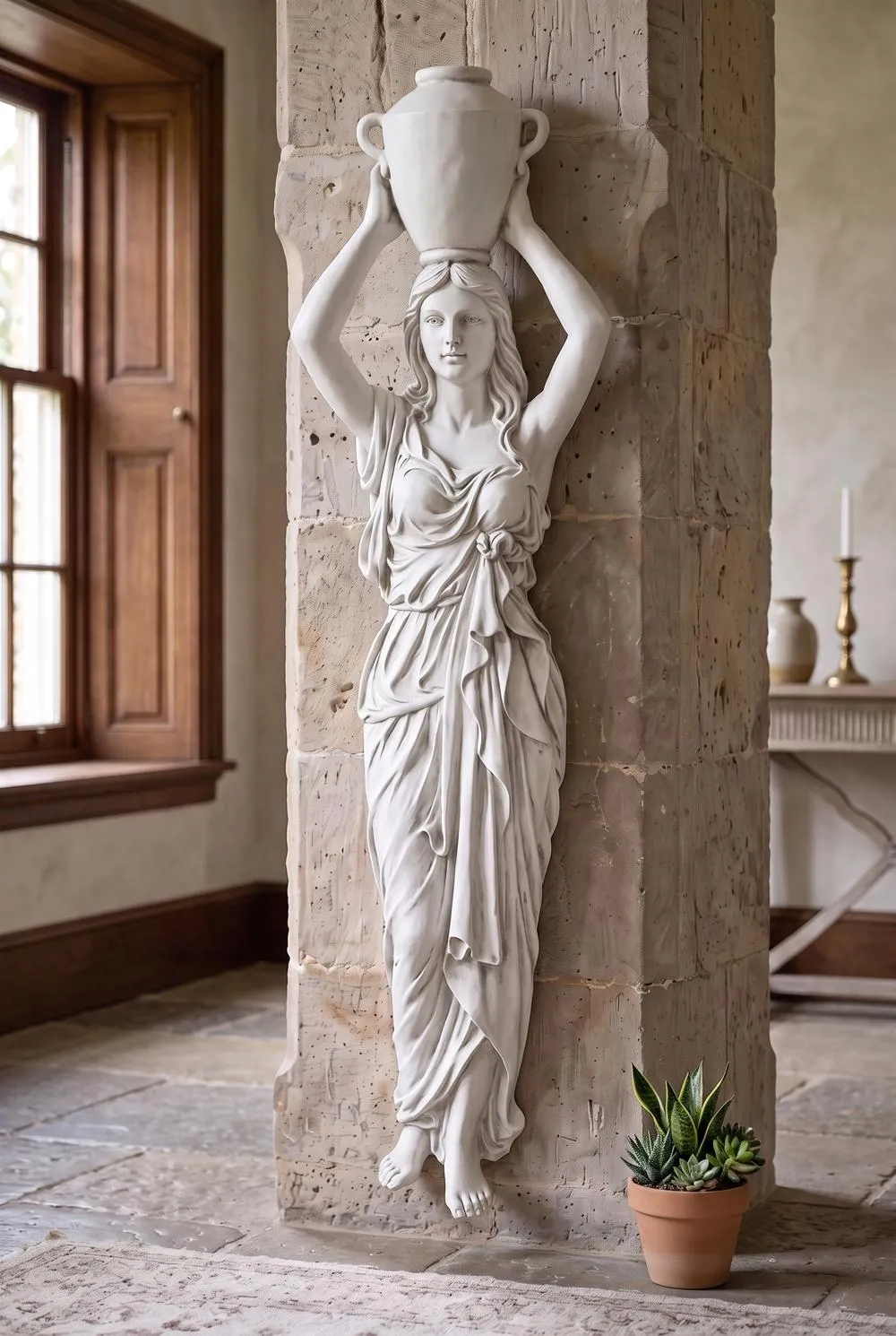 Dione the Divine Water Goddess Wall Sculpture: Each