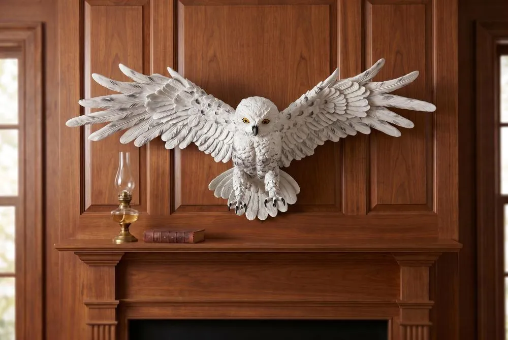 Mystical Spirit Owl Wall Sculpture: Large