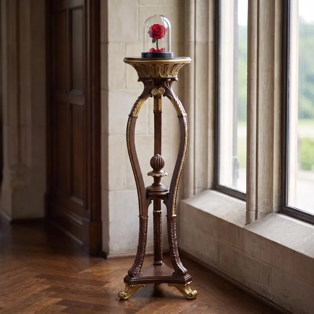 Floral Bouquet Pedestal Table