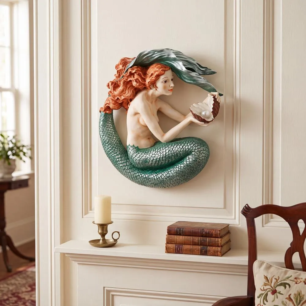 Misty Mae, Siren of the Sea Mermaid Wall Sculpture