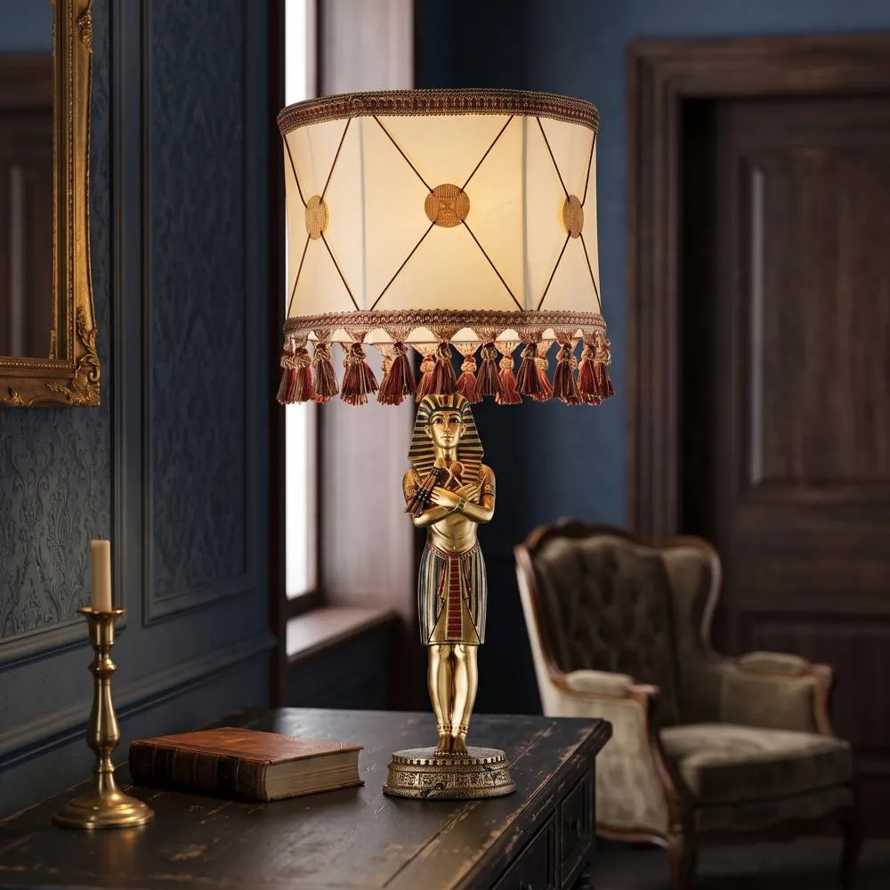 King Tutankhamen's Sculptural Table Lamp