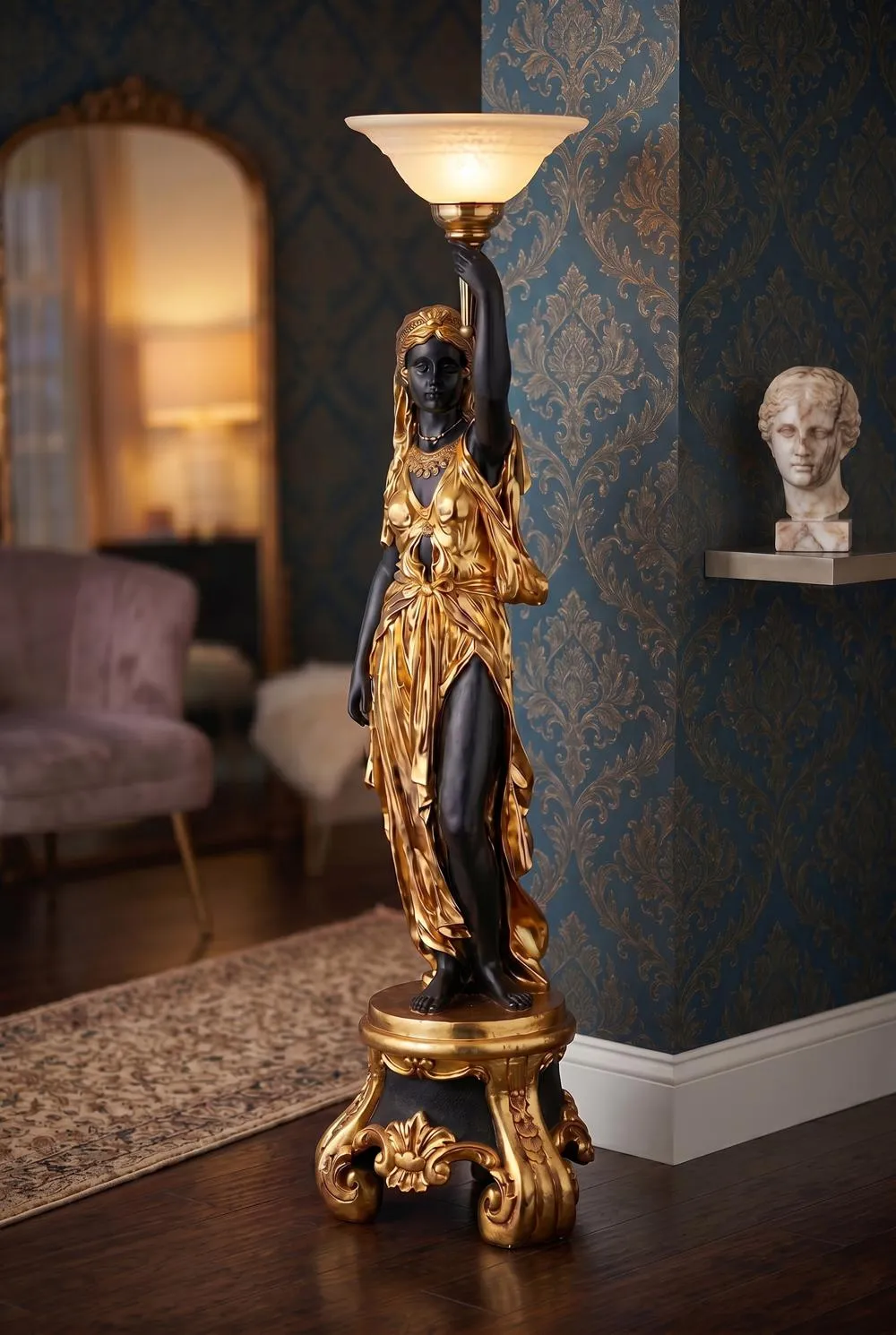 Arabesque Maiden Sculptural Floor Lamp