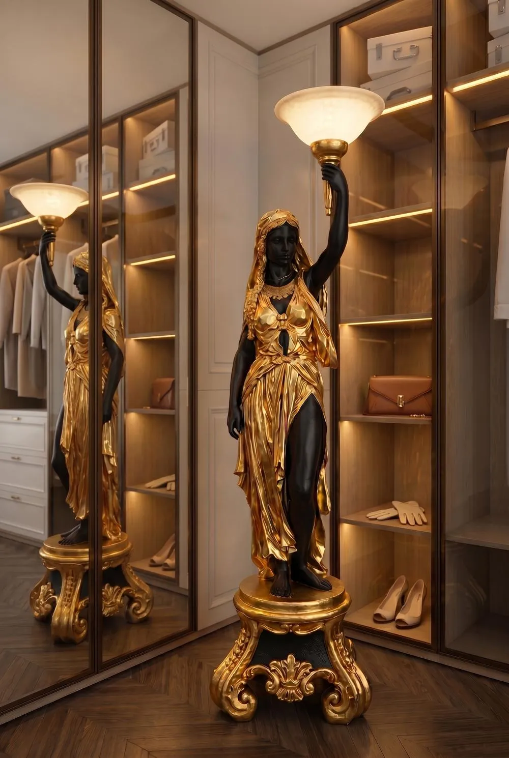 Arabesque Maiden Sculptural Floor Lamp