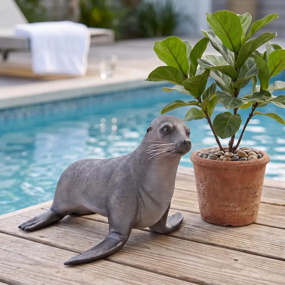 Baby Fur Seal Garden Statue