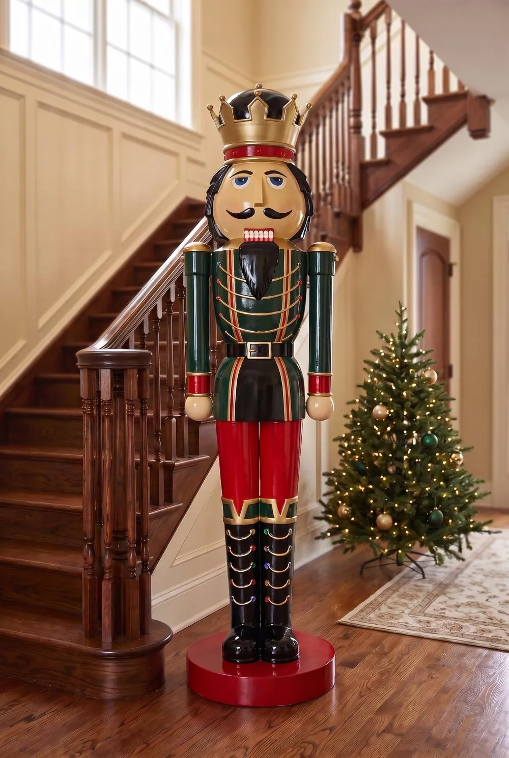 Super-Scaled Holiday Nutcracker Statue