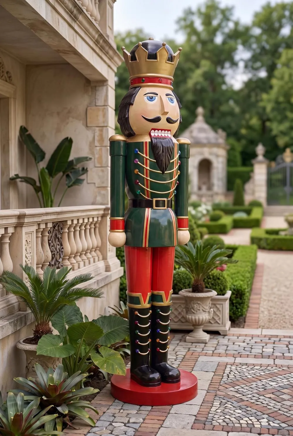 Super-Scaled Holiday Nutcracker Statue